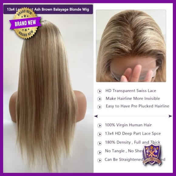 20 Inch Human Hair Lace Front Wig 180 Density Pre Plucked Glueless main image 5